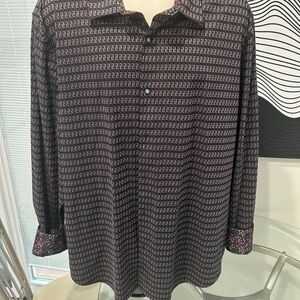 Robert Graham Black and White Patterned Shirt